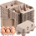 LayHyand Half Dozen Vintage Egg Cartons 25 Pack, Blank Natural Pulp 6 Count