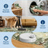 4x6 GarveeHome Washable Area Rug for Kids Room, Jungle Animal Soft Bedroom Rug Non Slip Low Pile Small Carpet Stain