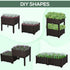 2 Outsunny Piece Raised Garden Bed with Legs, Planter Box Raised Bed to Grow Flowers, Herbs & Vegetables, Brown