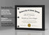 Americanflat 8.5x11 Diploma Frame, Black, Shatter-Resistant Glass, Engineered Wood, Legacy Collection