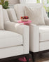 TB01BP065 TUTOTAK Tall Round Side Table, Small End Table, Drink Table, Pedestal Side Table, livingroom, Pink