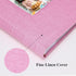 Vienrose Photo Album 4x6, 300 Photos Linen Frame Cover with Memo Areas, Large Capacity Slip-in Pictures Book, Pink