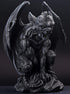 JORAE Winged Gargoyle Statue, Indoor Outdoor Home Decor Sitting Guardian Sculpture, 9 in Polyresin
