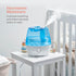 Cool Mist Humidifiers for Bedroom, 2.2L Tank, Quiet Ultrasonic Vaporizer, Adjustable Mist Level & Auto-Shut Off