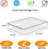 vacane Stackable Freezer Organizer, Flat Produce Saver Sliced Cheese Container with Lids, Freezer Storage Containers
