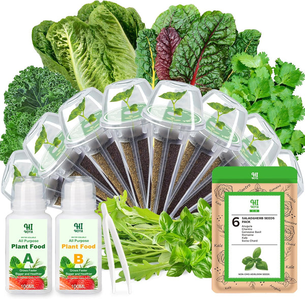 Herb & Salad Greens Seed Pods for All Hydroponics Growing Systems, 8