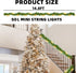 14.8 50 Nerosun FT Artificial Christmas Garland, Pre-Lit LED Mini String Lights Battery Operated Xmas Garland for Home