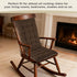 Set 2 AddGrace Non-Slip Rocking Chair Cushion Extra Large Linen Thick Chair Pads Durable High Back Seat Cushions