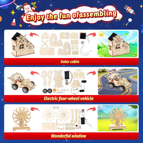 GULYMNA 24Pcs 2025 Countdown Stem Christmas Advent Calendar Diy STEM Advent Calendar Educational Science Kit Building