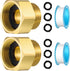 Dreyoo 2 Pack Hose Bib Brass Adapter, 1-1/16 Inch Fine Thread Female
