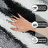 5x7 Black and White Fluffy Soft Plush Striped Area Rugs for Bedroom, Indoor Non Slip Washable Rug for Living Room