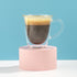 JoyJolt Serene Double Walled Insulated Glasses Coffee Mug Set of 2, 7.4 Ounces