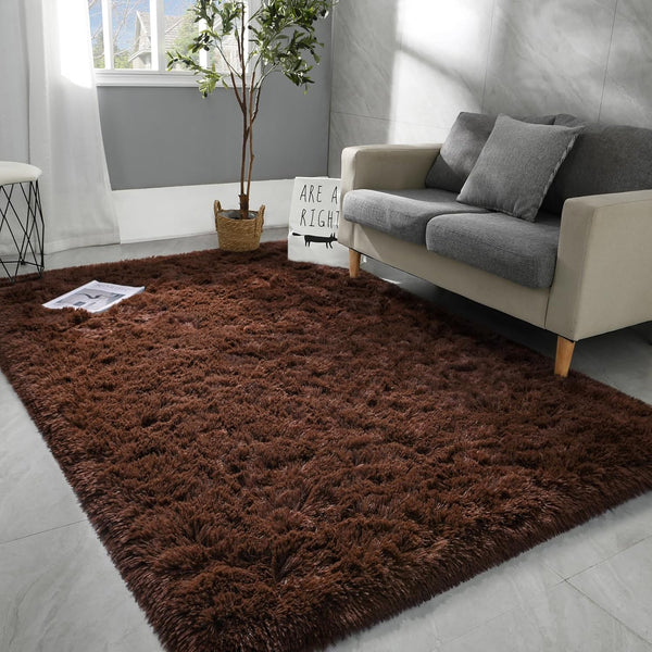 Hutha 6x9 Large Area Rugs for Living Room, Super Soft Fluffy Modern Bedroom