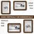 4x6 4 6 4 6 4x6 3.5x5, Fun Memories Picture Frame, USA-Sourced Walnut Wood Frames x with Plexiglass, by Photo Frames