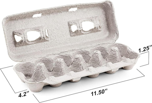 1 Dozen (25 MT Products Blank Natural Pulp Egg Cartons Bulk - Made in USA - Holds Up to Twelve Eggs - - Cardboard