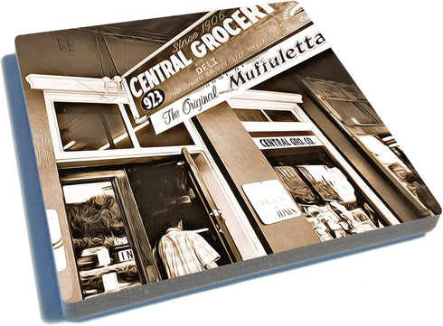 EXIT82ART - Stone Drink Coasters (Set of 4), New Orleans French Quarter, Vintage Black and White Images, Tumbled Stone,
