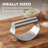 Set Set Zulay Kitchen Stainless Steel Garlic Press Rocker - Time Saving, Durable Strong Garlic Mincer Tool - Easy