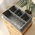 Toilet Paper Basket for Tank Topper, Woven Storage Box Cube Container, Grey 1pc