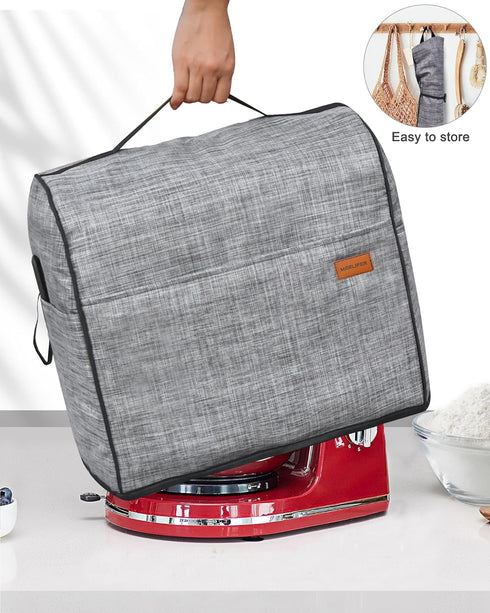 Stand Mixer Cover for KitchenAid Mixer, Dust Cover with Zipper Pocket for 4.5-5Qt Mixer Accessories, KitchenAid