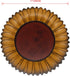 CVHOMEDECO. Rustic Sunflower Shape Wooden Plate, 11 Inch Display Art for Home and Office Décor (Mustard Plate Only)