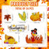 Whaline 20Pcs Fall Thanksgiving Reflective Car Magnets with 6Pcs Lines Autumn Car Refrigerator Magnetic Stickers Turkey Pumpkin Maple Leaves Magnets for Mailbox Cabinet(Not for Aluminum Alloy Vehicle)