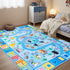 4x6 Kids Play Rug, Ultra-Soft Educational Animal & Season Shape Carpet, Non-Slip Washable Floor Mat for Nursery Bedroom