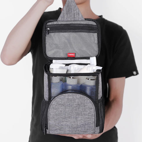 Quick Dry Shower Caddy Tote for College Students, Portable Hanging Mesh Shower Bag for Travel and Summer Camp
