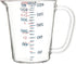 Carlisle FoodService Products Commercial Plastic Measuring Cup, 1 Pint, Clear, Model 4314207