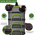 BRIVADO 4 24" Herb Drying Rack Hanging Mesh Layer with Zipper, Garden Pruning Shear, Hook & Carabiner Clip for Drying