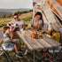 Xguatan 3 30x72 Inch Picnic Table Cover with Bench Covers Camping Essentials Farmhouse Waterproof Windproof Wood Grain