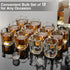 Ruckae 12 Pack 2 OZ Shot Glasses Set, Clear Shot Glasses Bulk with Heavy Base for Vodka Tequila Whiskey