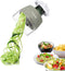 Handheld Spiralizer Vegetable Slicer, 4 in 1 Heavy Duty Veggie Spiralizer for Zucchini, Salad, Carrot, Fruit