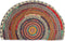 Semi Circle Bathroom Floor Rug, Half Round Door Mat, Mandala Boho Non-Slip Absorbent Bath Mat, Multicolor