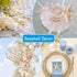 Egcina 24PCS Sea Shells for Crafts Decoration, Real White Natural Scallop Shells and Starfish for DIY Projects