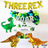 KatchOn Giant Dinosaur Balloons for Birthday Party, 48 Inch, Pack of 4, Three Rex Party Decorations, Dinosaur Birthday