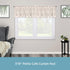 Kenney 7/16” Fiona Café Window Curtain Rod, Chocolate, 48-84”