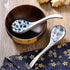 Soup Spoons Set of 8, Long Handle Ceramic Ramen Spoons for Dumpling, Pho, Noodles, Dishwasher Safe