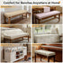 Custom Size Bench Cushion, Non-Slip High Density Foam Bench Seat Cushion for Indoor Furniture, Window Seat, Piano