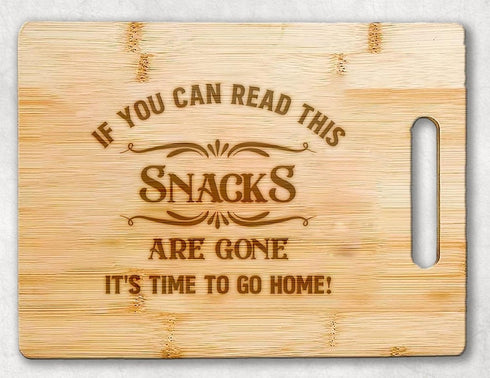 Funny Charcuterie Cutting Board - Sarcastic Kitchen Bamboo Cutting Board, Great Hostess Gift