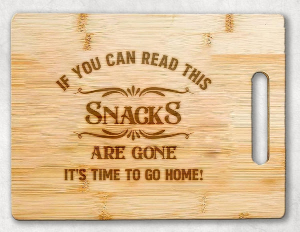 Funny Charcuterie Cutting Board - Sarcastic Kitchen Bamboo Cutting Board, Great Hostess Gift