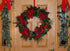 20 Pieces Hanging Wreaths Paper Round Christmas Ornaments with 20 Strings for DIY Craft Decoration