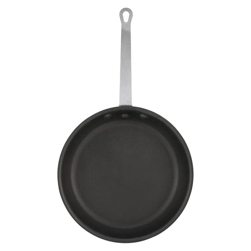 Winco 8 Inch Aluminum Frying Pan, Black