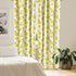 Ambesonne Lemons Window Curtains, 2-Panel Set with Rod Pocket, Modern Summer Citrus Fruits Illustration, 28" x 63",