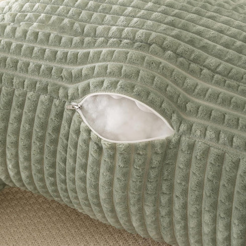 Flannel,Standard(17inch)) Reading Pillow for Bed,Large Backrest Reading Pillow with Arm Rest,Back Rest Support Cushion