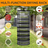 BSROBOTIC (6 12154 Herb Drying Rack - Mesh Drying Rack - Herb Drying Rack Hanging with Green Zipper & Garden Pruning
