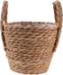 Yardwe Woven Flower Basket | Straw Weaving Plant Flower Pots Cover for Garden Containers and Storage Bins 6.3 Inches