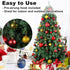 Red & Gold 2.5" Christmas Balls, Shatterproof Hanging Ornaments for Birthday Halloween Holiday Wedding Decorations, Set
