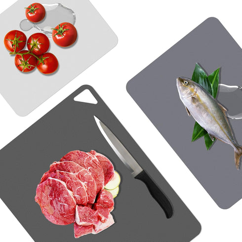Plastic Cutting Boards for Kitchen, WK Flexible Mats, Thin Sheets, Dishwasher Safe, BPA Free, Set of 6