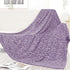 Twin Size Blankets for Bed - Lightweight Purple Blanket Throw for Women,