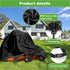 Zero Turn Mower Cover - 600D Heavy Duty Universal Fit Lawn Mower Covers, Waterproof and Dust Resistant